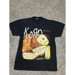 Vintage Korn Issues Shirt Tour 90s 00s Band Tee Rock Metal Double Sided Mens M